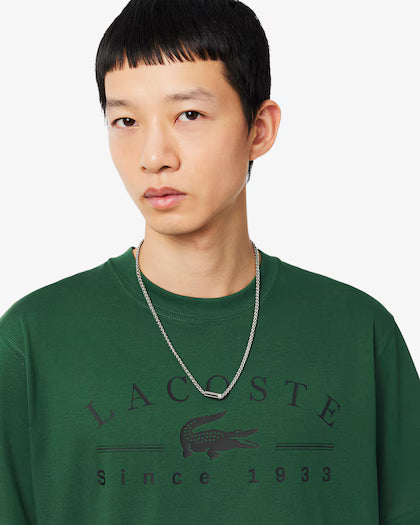 Lacoste Printed Cotton T-shirt