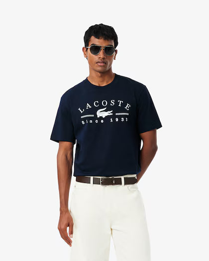 Lacoste Printed Cotton T-shirt