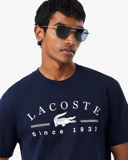 Lacoste Printed Cotton T-shirt