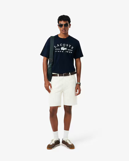 Lacoste Printed Cotton T-shirt