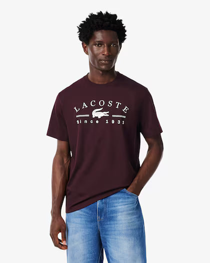 Lacoste Printed Cotton T-shirt