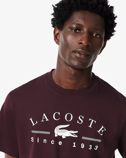 Lacoste Printed Cotton T-shirt