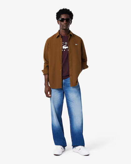 Lacoste Printed Cotton T-shirt