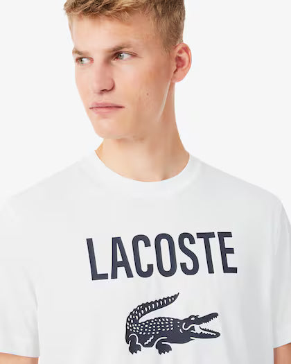Lacoste Printed Cotton T-shirt