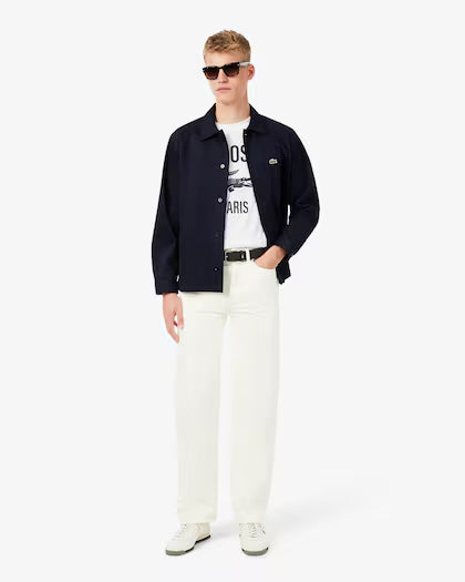 Lacoste Printed Cotton T-shirt