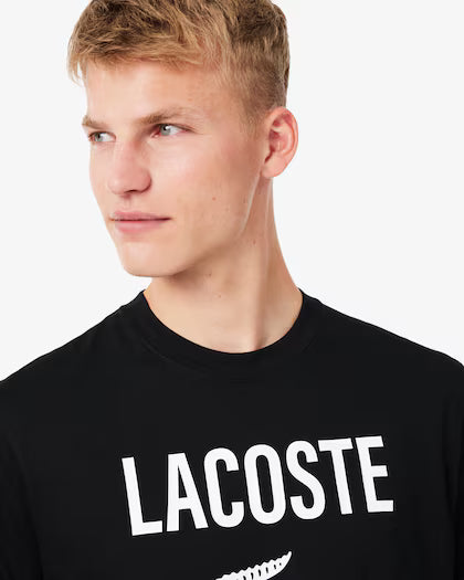 Lacoste Printed Cotton T-shirt