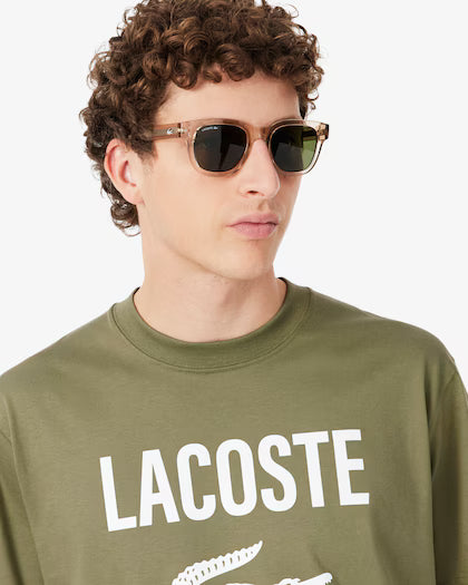 Lacoste Printed Cotton T-shirt