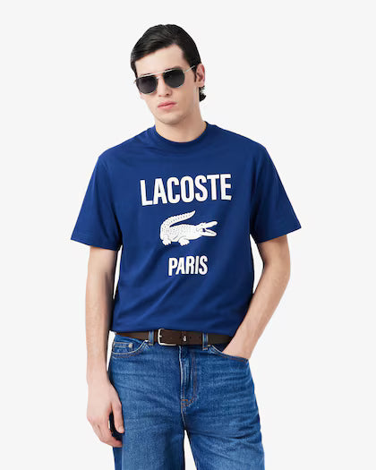 Lacoste Printed Cotton T-shirt