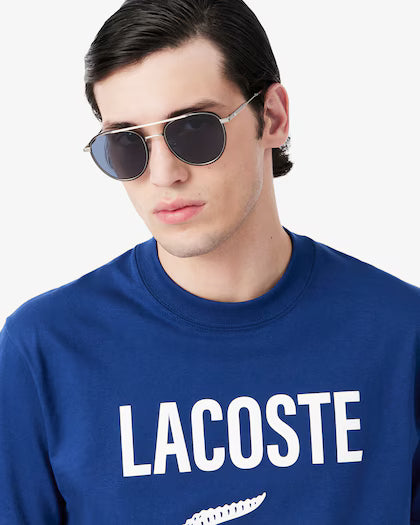 Lacoste Printed Cotton T-shirt