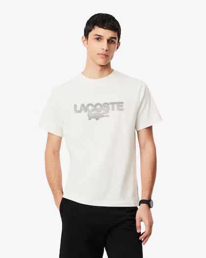 Lacoste Printed Cotton Jersey T-shirt