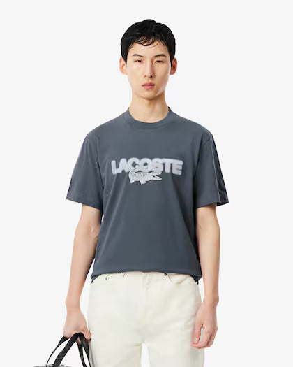 Lacoste Printed Cotton Jersey T-shirt