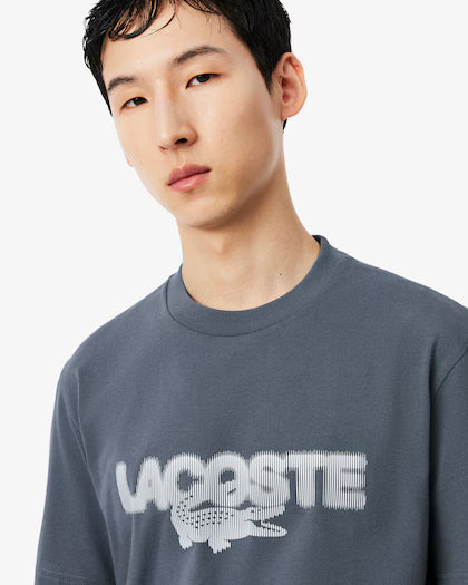 Lacoste Printed Cotton Jersey T-shirt