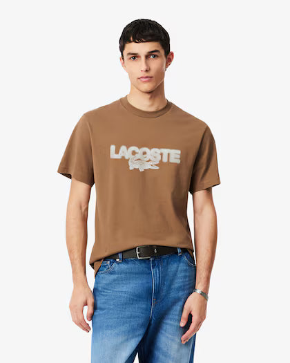 Lacoste Printed Cotton Jersey T-shirt