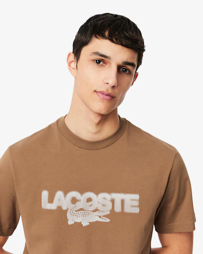 Lacoste Printed Cotton Jersey T-shirt