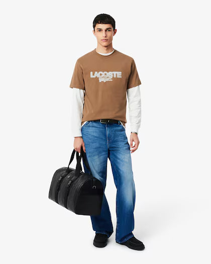 Lacoste Printed Cotton Jersey T-shirt