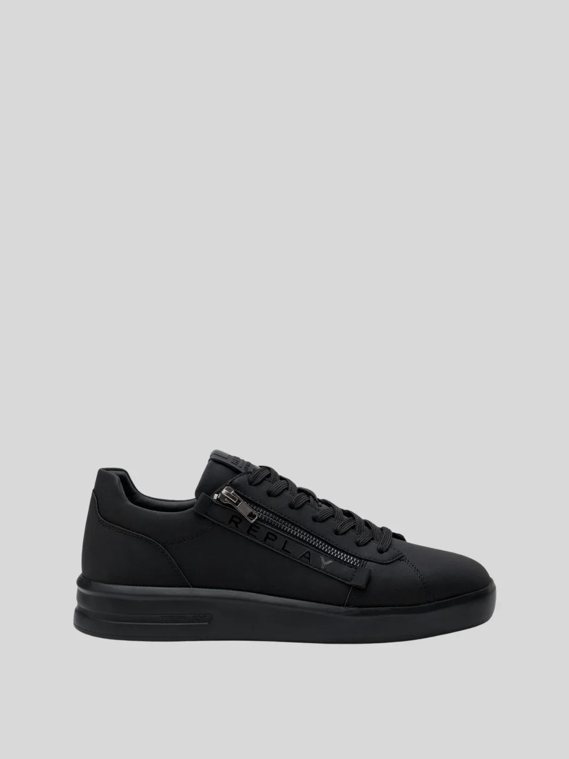 Replay Men's University Zip Men’s Black Sneaker sneakers