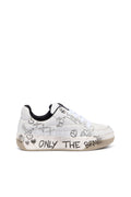 Diesel Women's D-Ollie-Leather sneakers with graffiti print