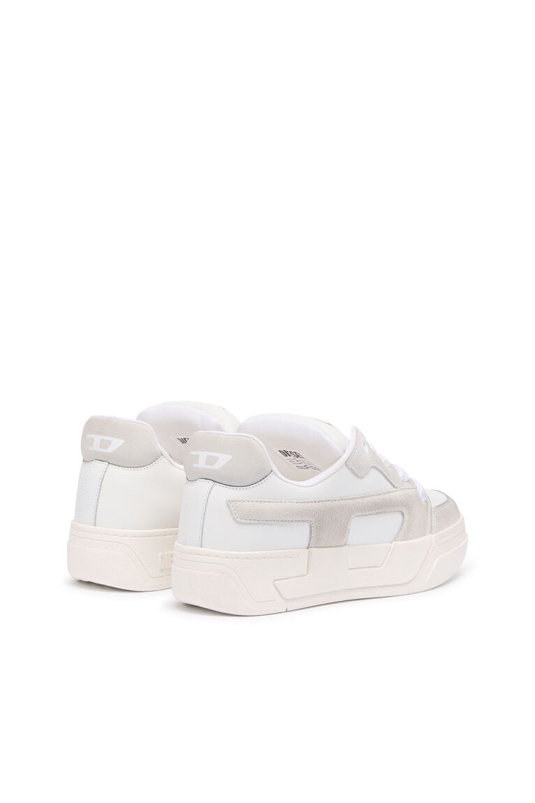 Diesel Women's D-Ollie-Distressed sneakers in leather and suede