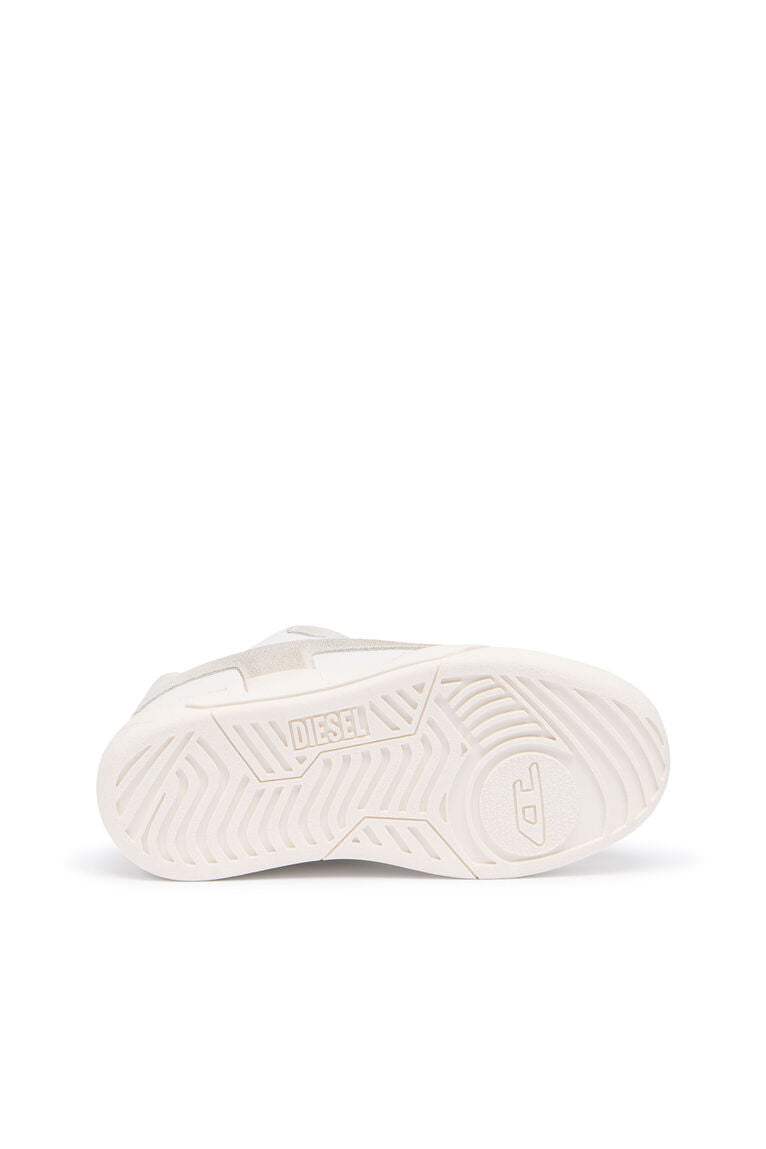 Diesel Women's D-Ollie-Distressed sneakers in leather and suede
