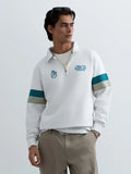 REPLAY MEN'S MONTE CARLO COUNTRY CLUB COLLECTION SWEATSHIRT WITH CONTRASTING BANDS