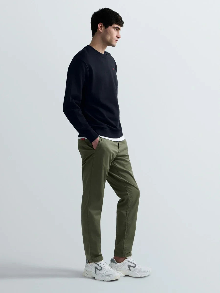 REPLAY MEN'S TERRY COTTON SWEATSHIRT WITH R EMBROIDERY