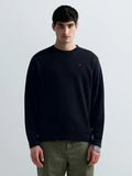 REPLAY MEN'S TERRY COTTON SWEATSHIRT WITH R EMBROIDERY